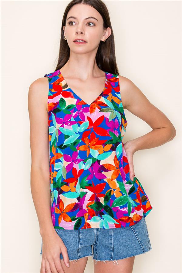 Tropical Floral Tank