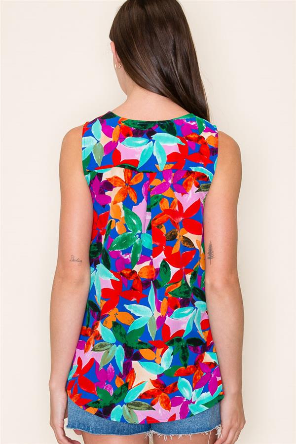 Tropical Floral Tank