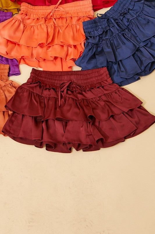 Ruffled Tiered Skirt