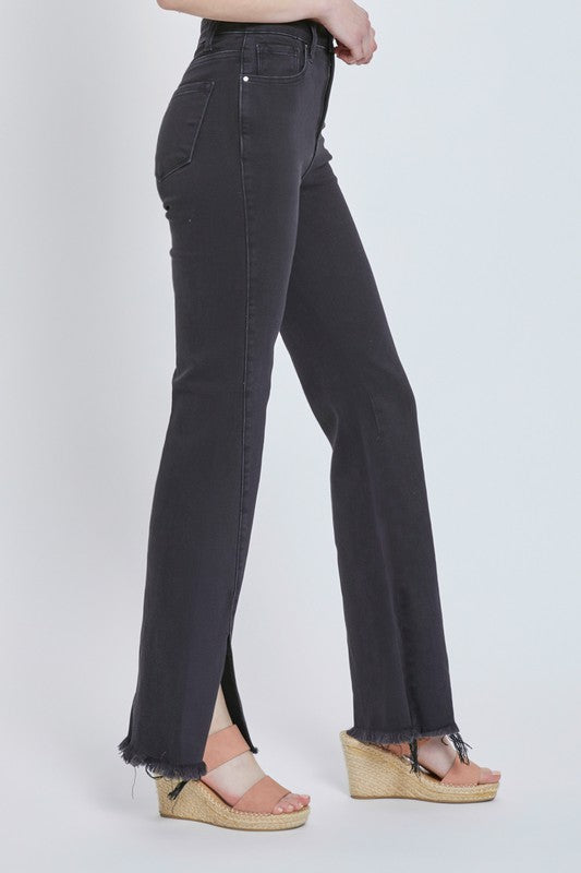 High Rise Front Split Jeans