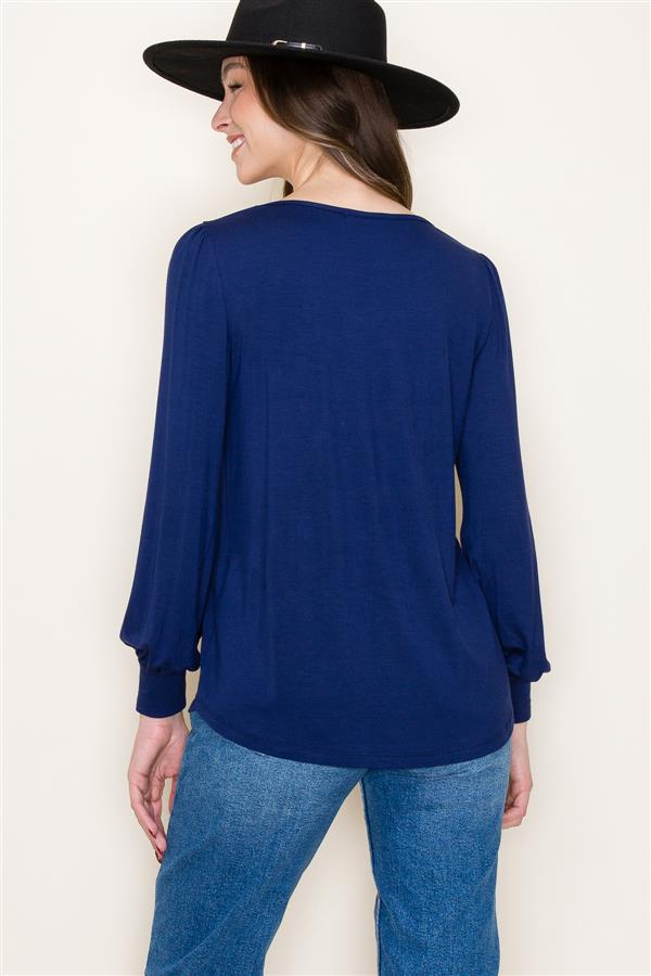 Soft Long Sleeve Knit Tops, 2 Colors
