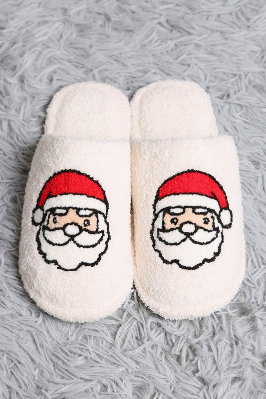 Fuzzy Holiday Slippers