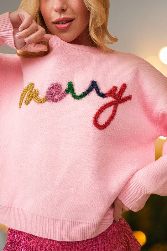 Pink Merry Sweater