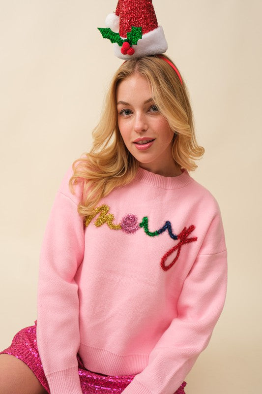 Pink Merry Sweater