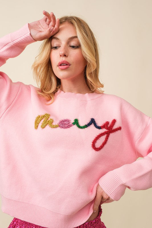 Pink Merry Sweater