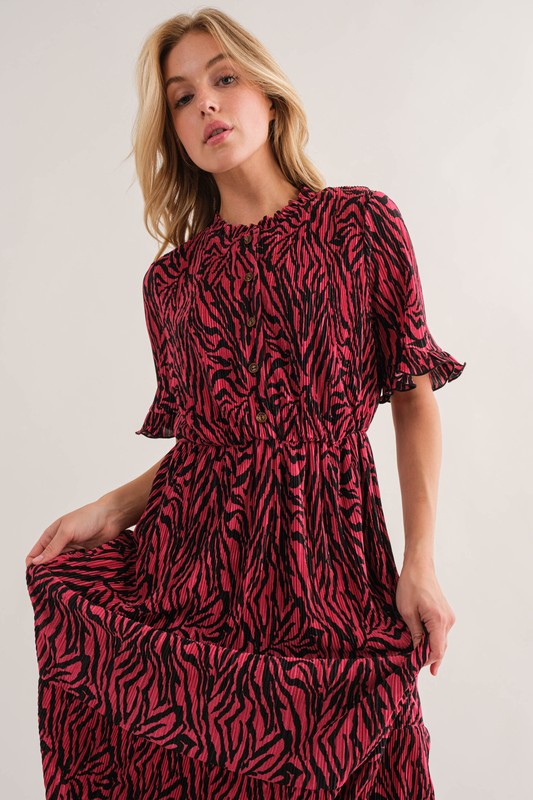 Jewel Pattern Velvet Dress