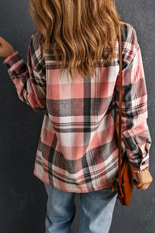 All About Plaid Top