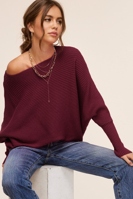 Lovely Off the Shoulder Sweater