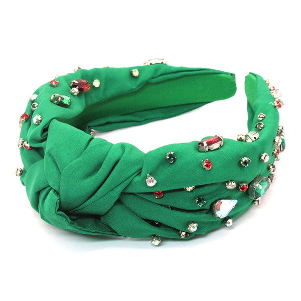 Green Embellished Headband