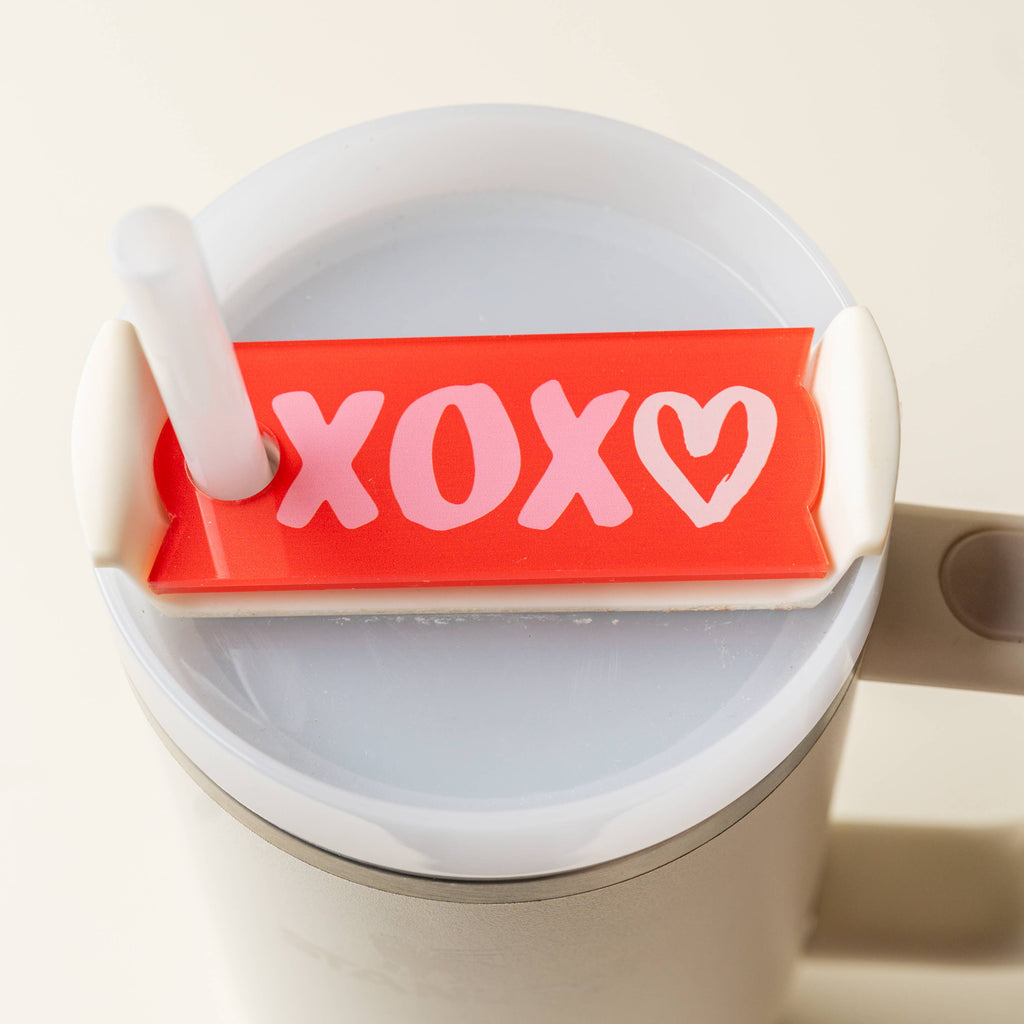 Tumbler Lid Tag, XOXO