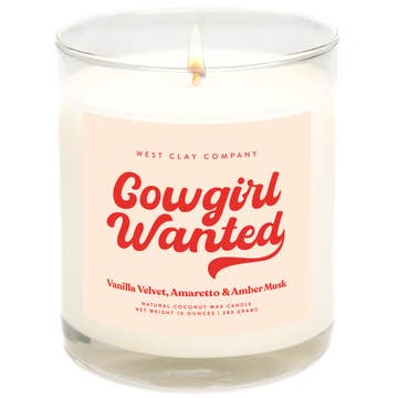 Cowgirls Wanted Candle