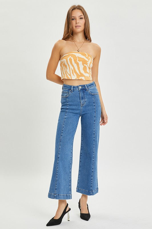 High Rise Ankle Jeans