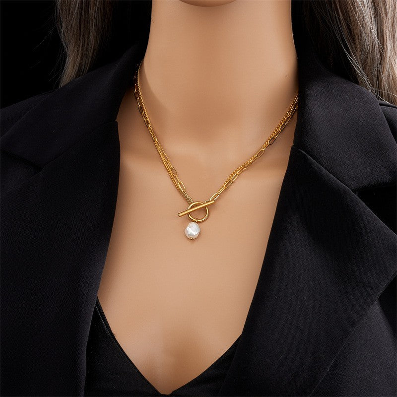 Pearl Toggle Necklace