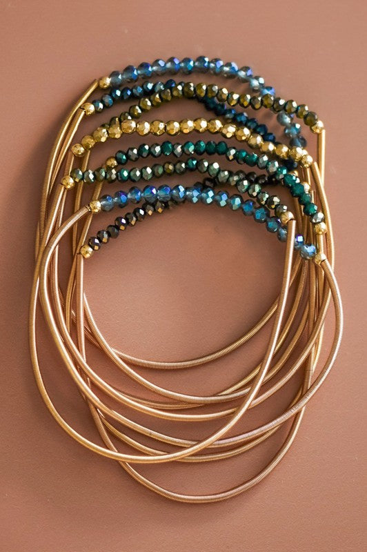 Layered Bead Guitar String Stacks