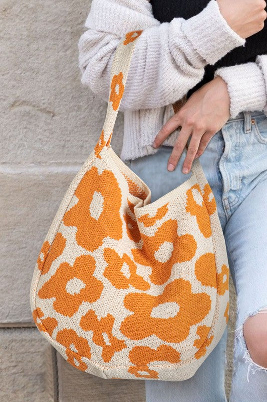 Orange Flora Bag