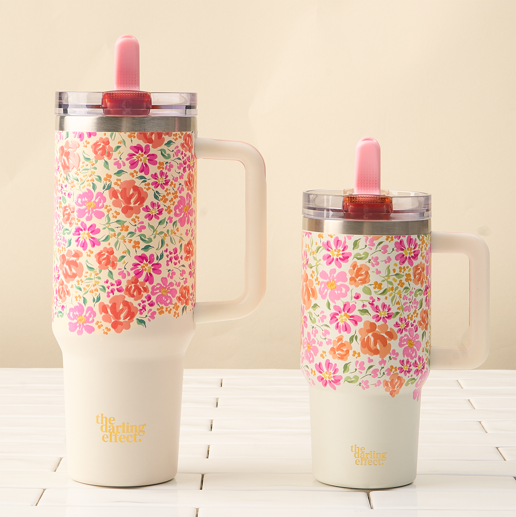 Tumbler, Secret Garden Pink, 2 Sizes