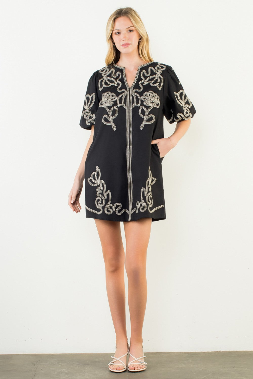 Black Embroidered Dress Black Embroidered Dress