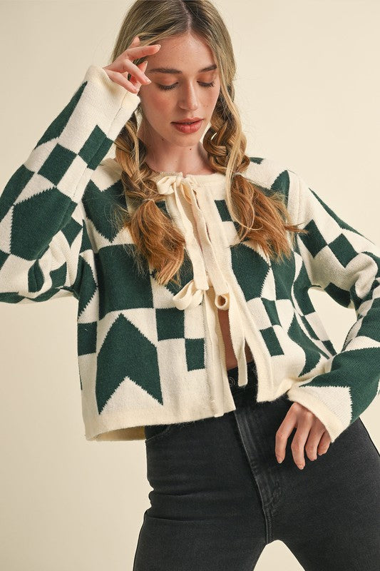 Pine Bow Cardigan