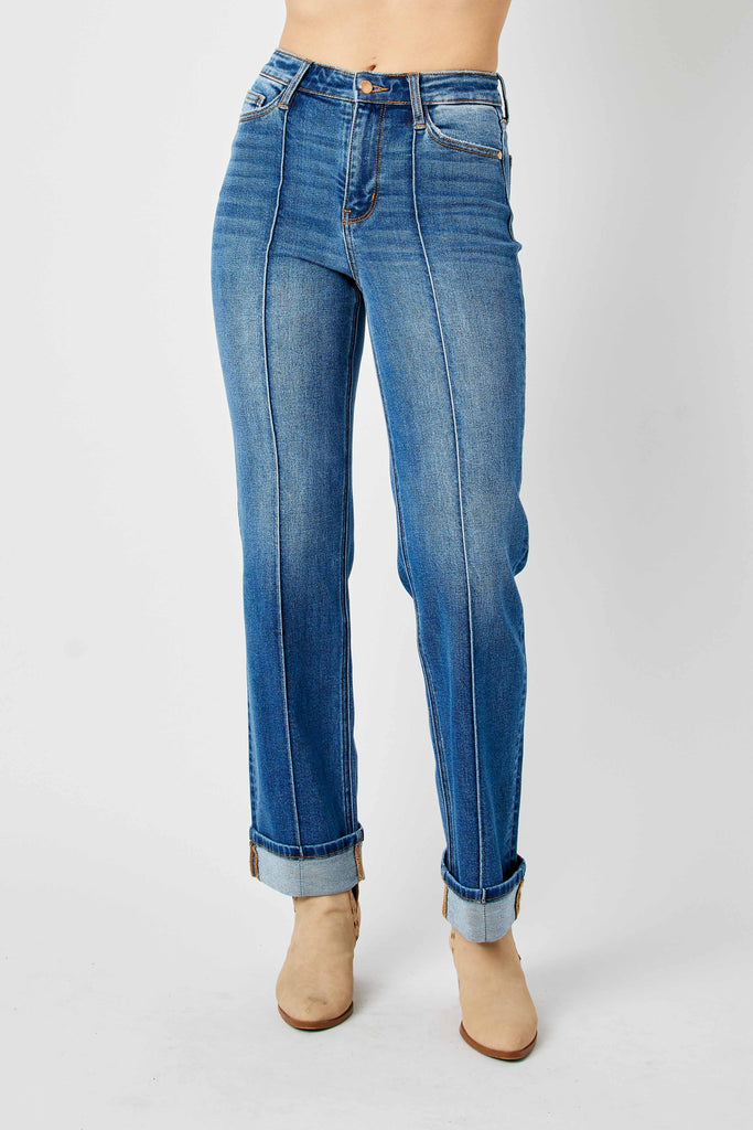 Judy Blue Cuffed Seam Jeans