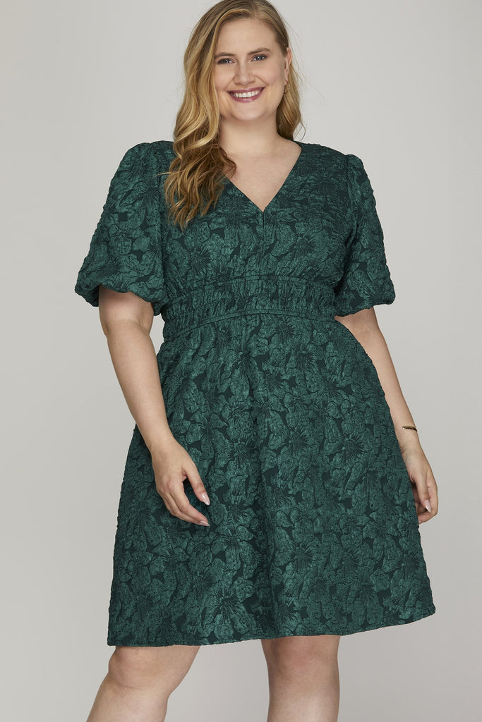 Jacquard Dress, 2 Colors