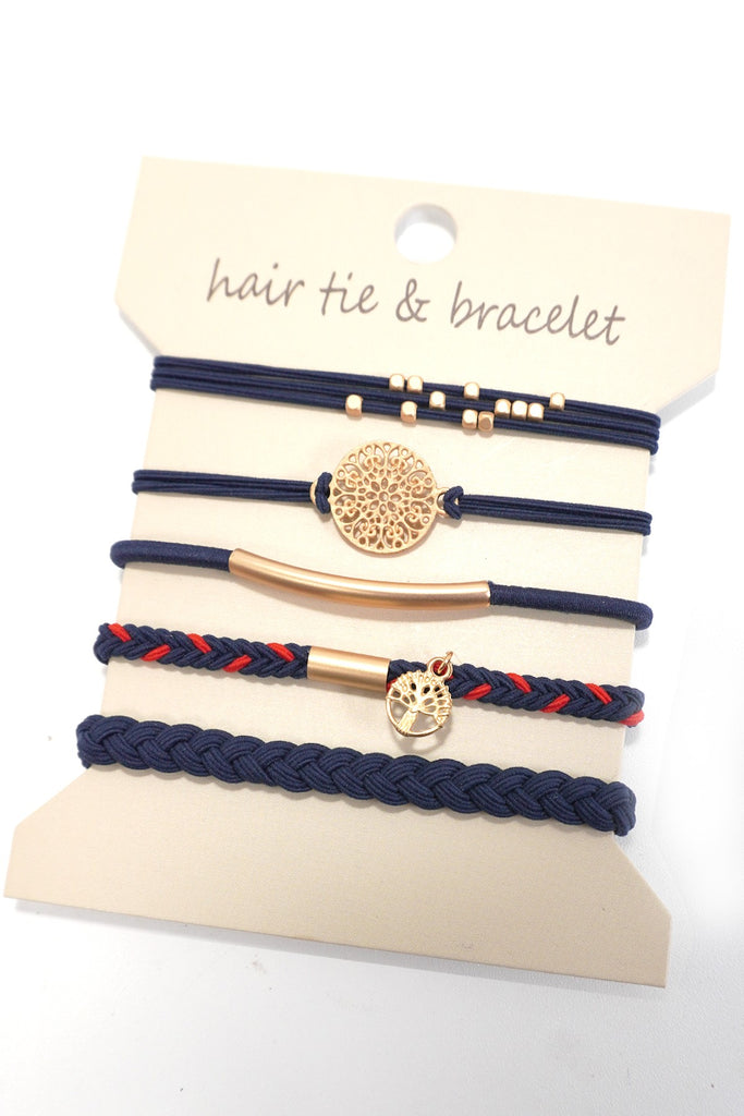 Bracelet Knot Hair Tie Sets