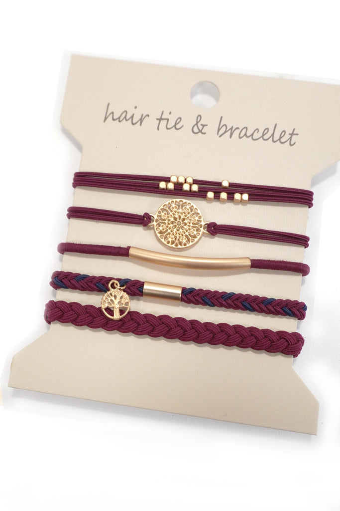 Bracelet Knot Hair Tie Sets