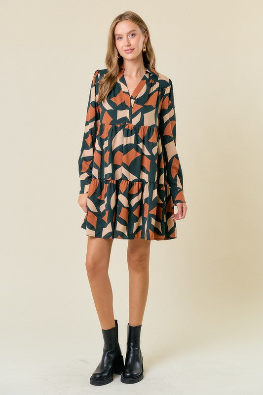 Fall Abstract Dress