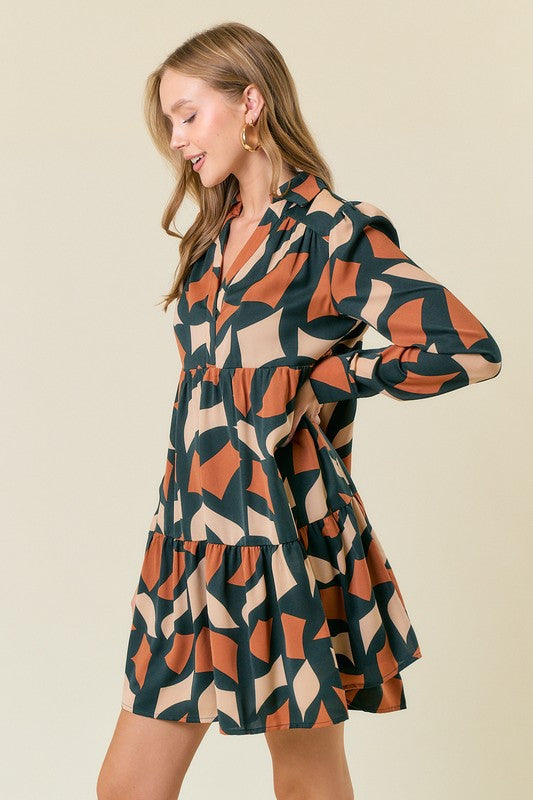 Fall Abstract Dress