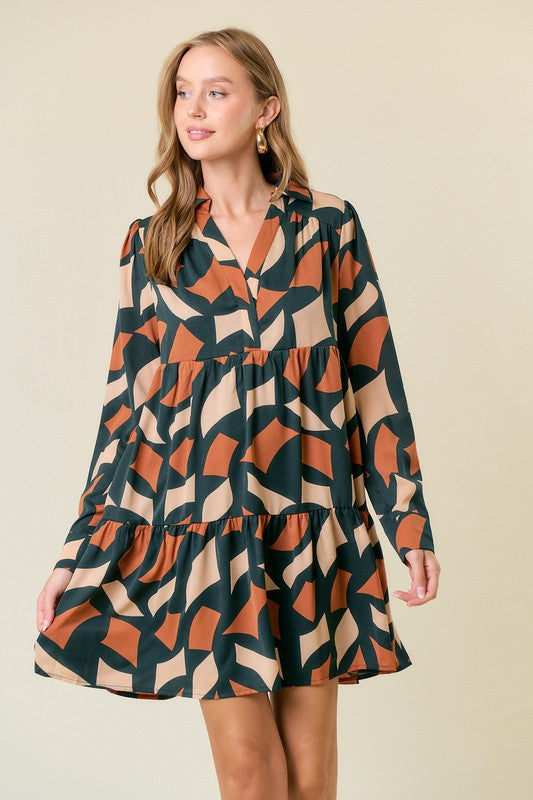 Fall Abstract Dress