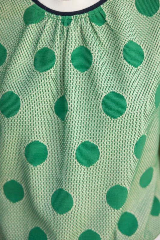 Green Polka Dot Top