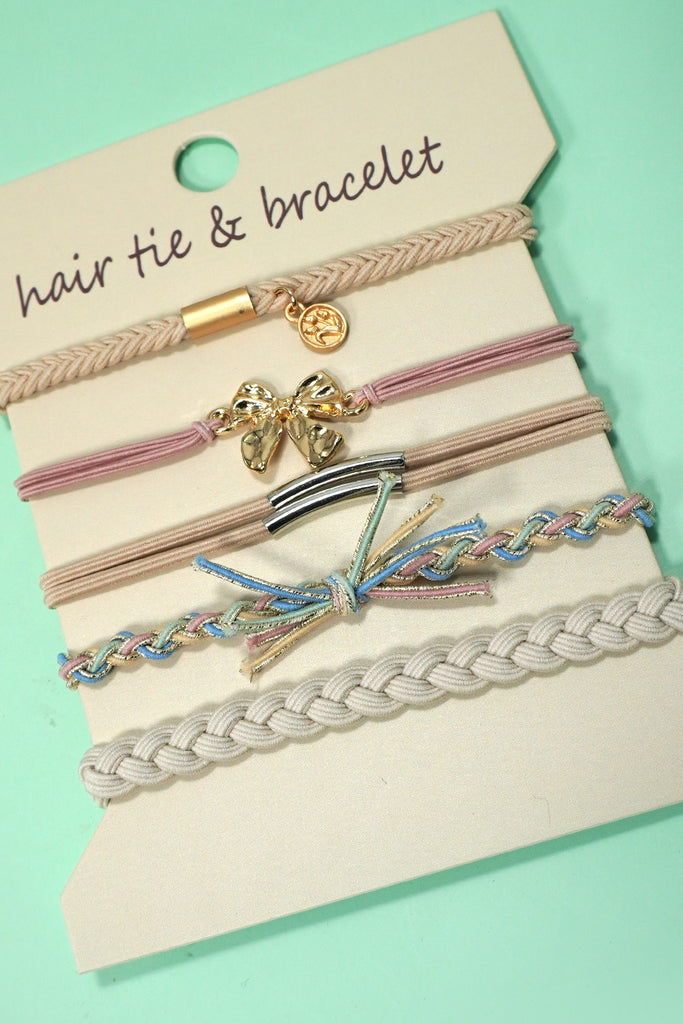 Bracelet Knot Hair Tie Sets