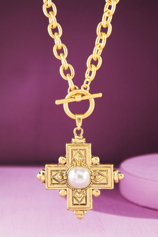 Santa Fe Cross Toggle Necklace
