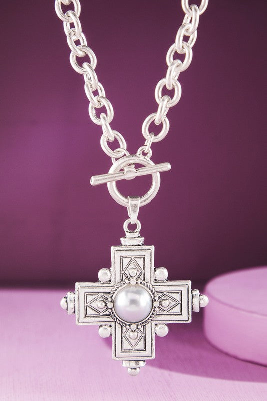 Santa Fe Cross Toggle Necklace