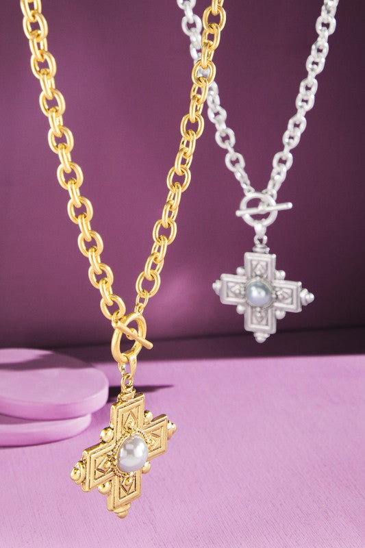 Santa Fe Cross Toggle Necklace