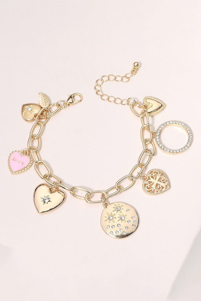 Heart Statement Charm Bracelet