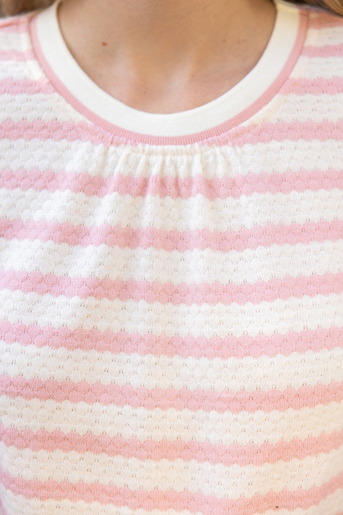 Pink Stripe Top