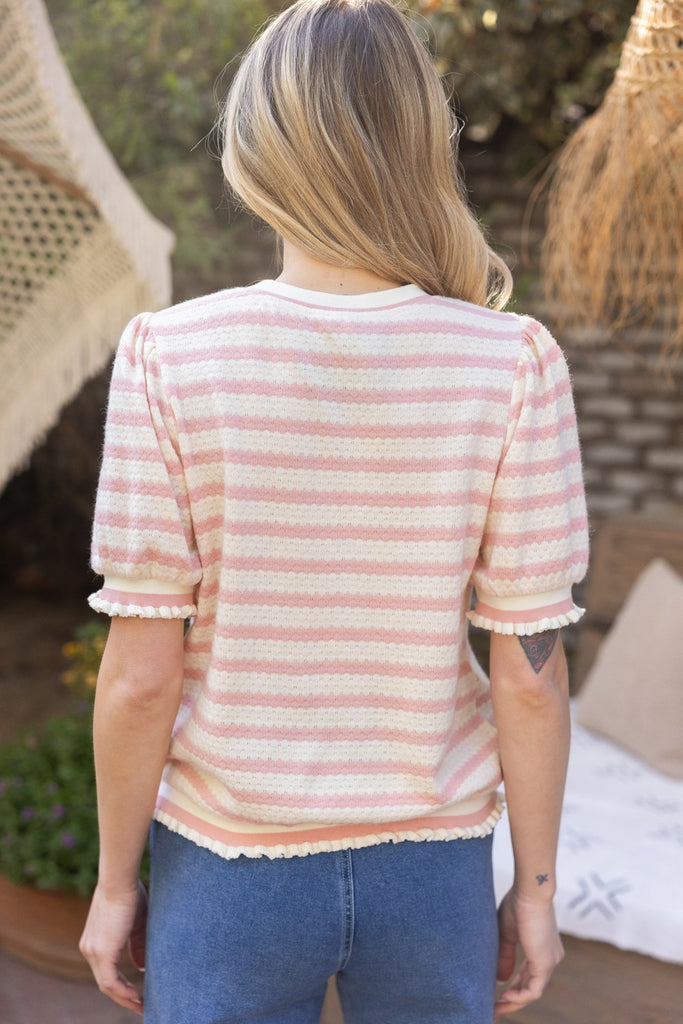 Pink Stripe Top