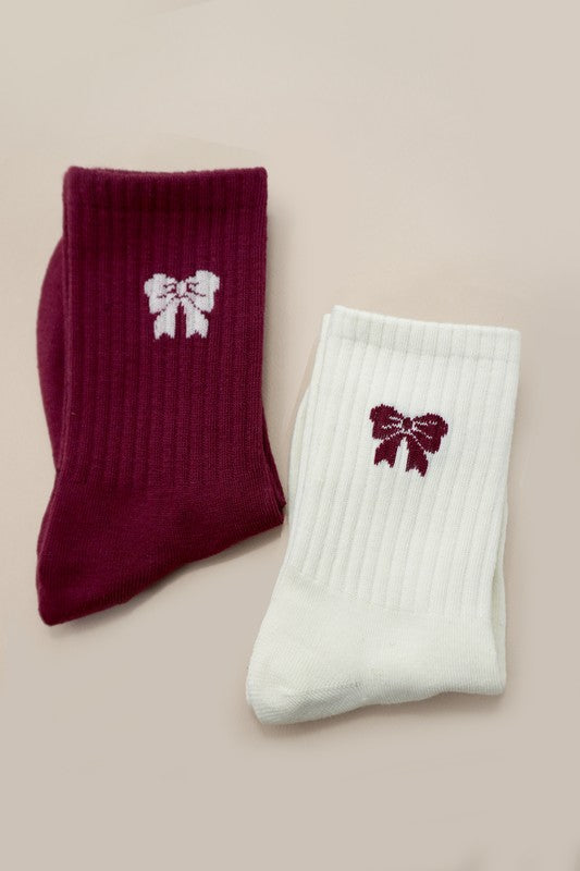 Bow Throwback Socks