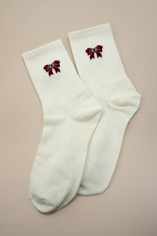 Bow Throwback Socks
