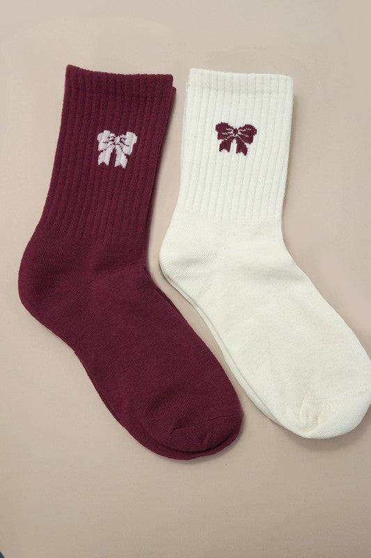 Bow Throwback Socks