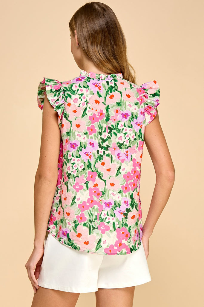 Pink Poppies Top