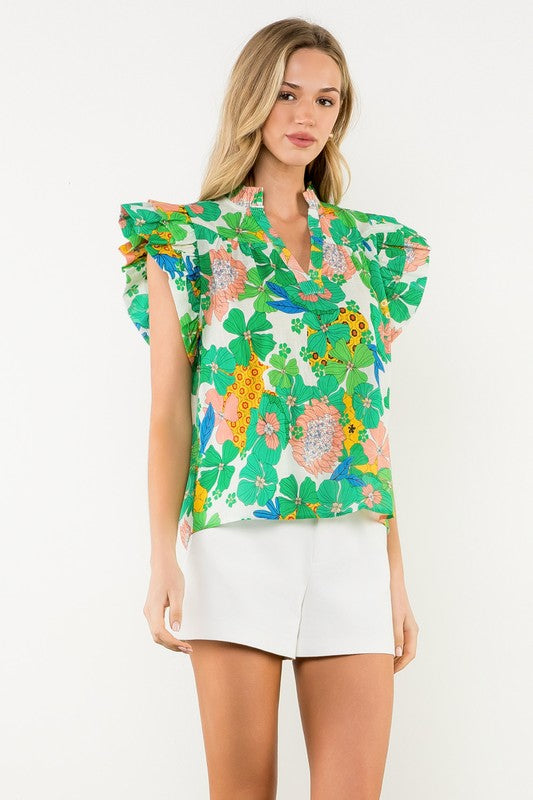 Garden Floral Top