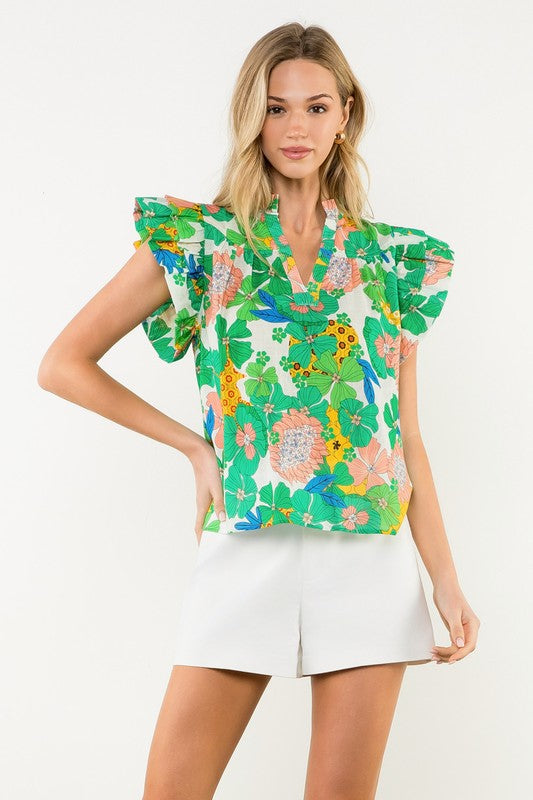 Garden Floral Top