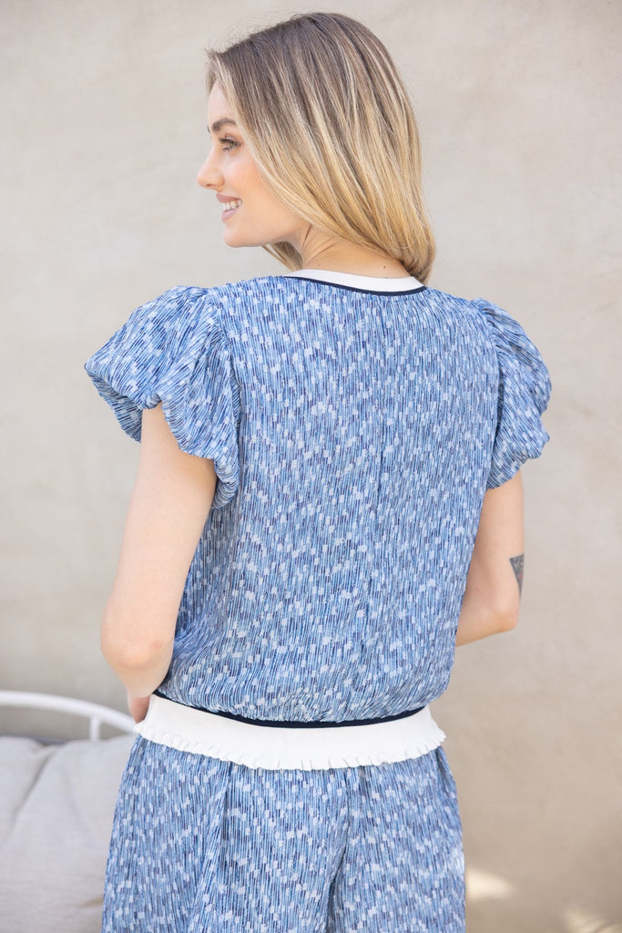 Blue Tile Top