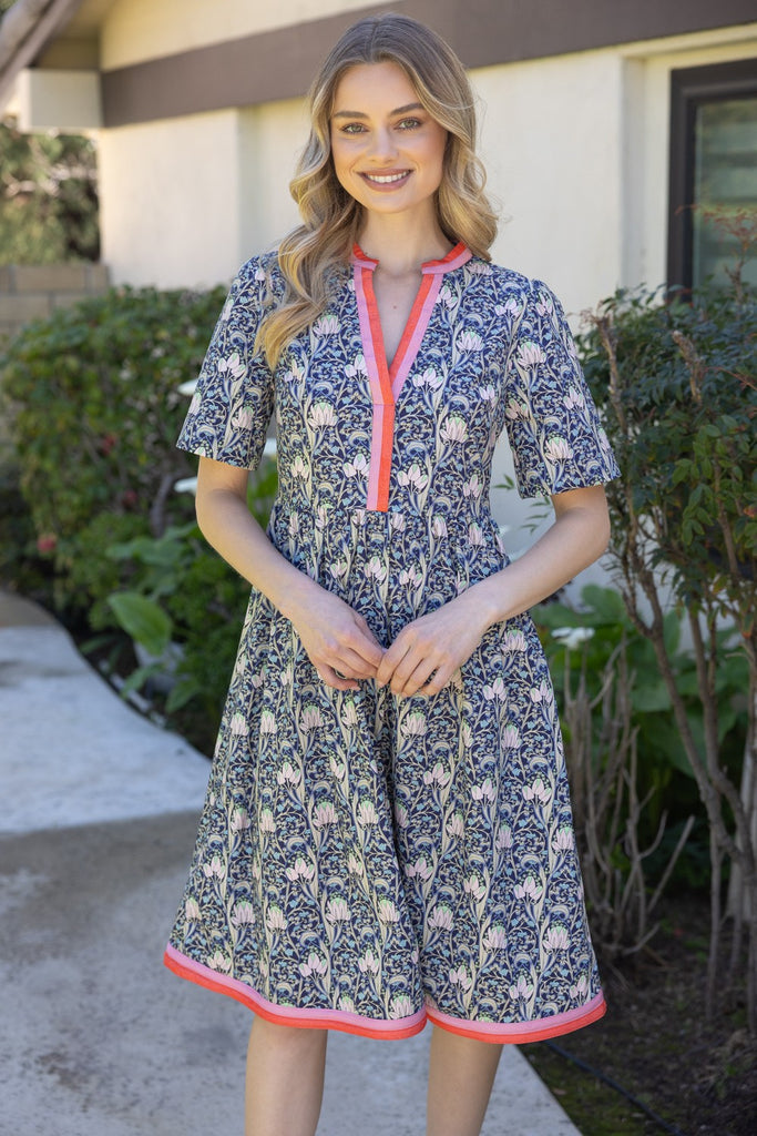 Navy Crest Dress
