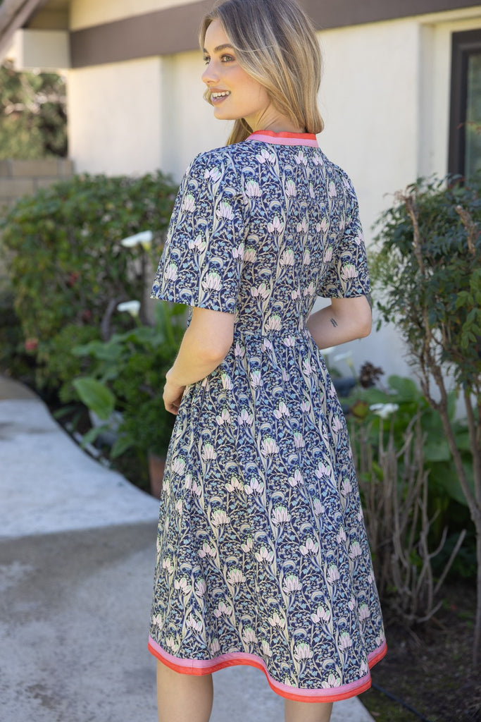 Navy Crest Dress