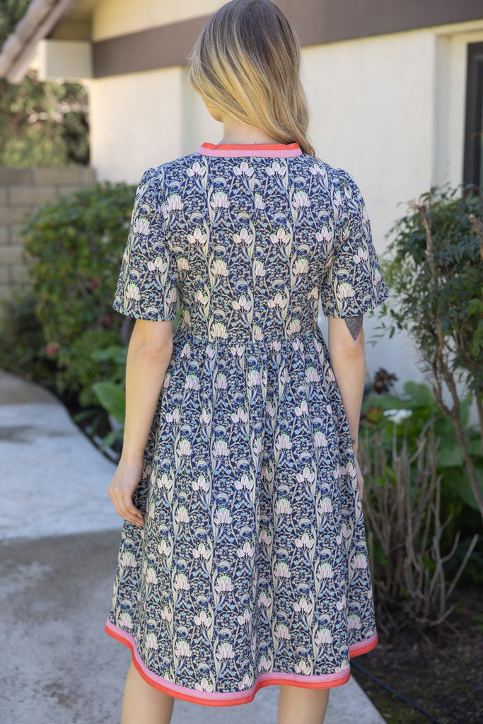 Navy Crest Dress