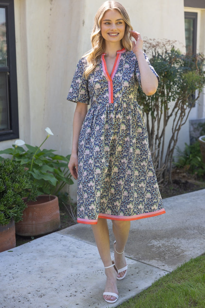 Navy Crest Dress