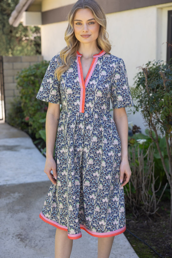 Navy Crest Dress
