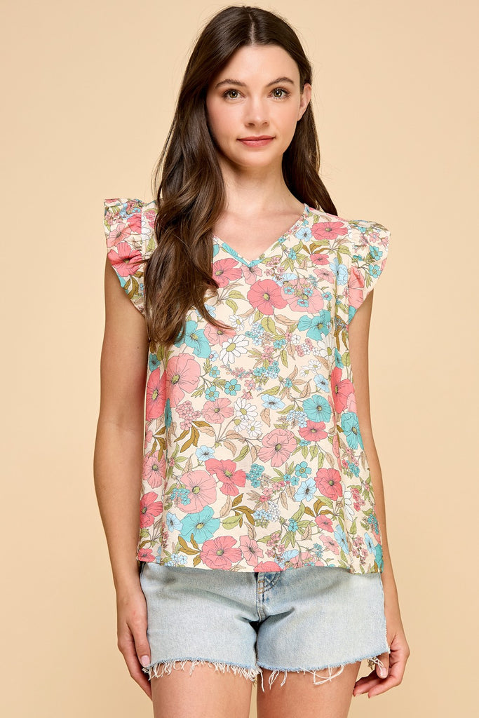 Pastel Floral Top